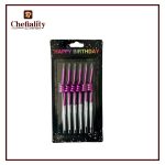 Candle Ring Magenta 6pcs