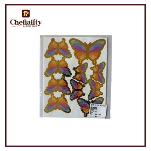 Butter Fly card Gold Multi 10Pcs