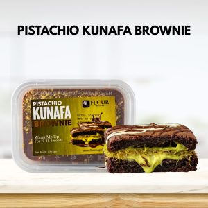 Pistachio Kunafa Brownie