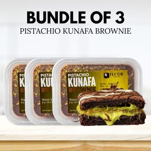 Bundle of 3 Pistachio Kunafa Brownie
