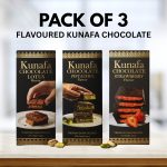 Pack of 3 Dubai Kunafa Flavoured Chocolate