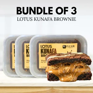 Pack of 3 Lotus Kunafa Brownie